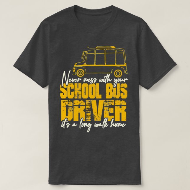Camiseta Controlador de Barramento Escolar 34 (Frente do Design)