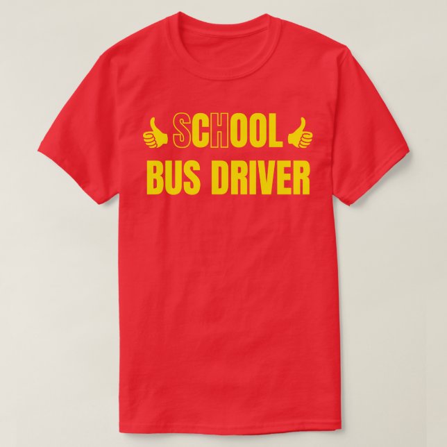 Camiseta Controlador de Barramento Legal do Ônibus Escolar (Frente do Design)