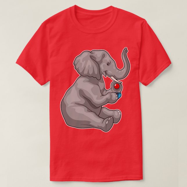 Camiseta Controlador de elefante (Frente do Design)