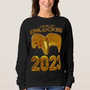 Camiseta Controlador de Jogo de Jogos do Nível Desbloqueado