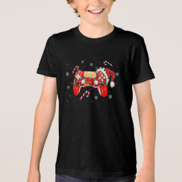 Camiseta Controlador de Jogo de Natal Design de Feriado de