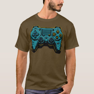 Camiseta Controlador de Jogo de Vídeo Pixel Art