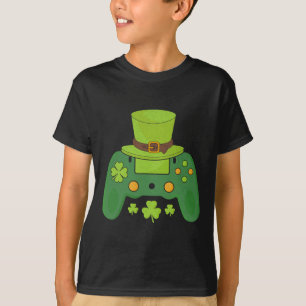 Camiseta Controlador de jogos Irish Gamer Boys Rua Feliz Pa