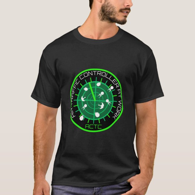 Camiseta Controlador de tráfego aéreo (Frente)