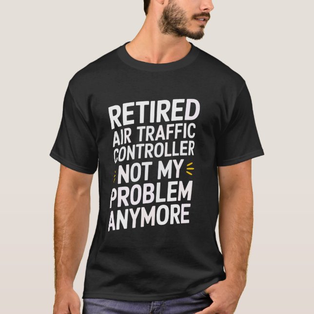 Camiseta Controlador de Tráfego Aéreo Aposentado (Frente)
