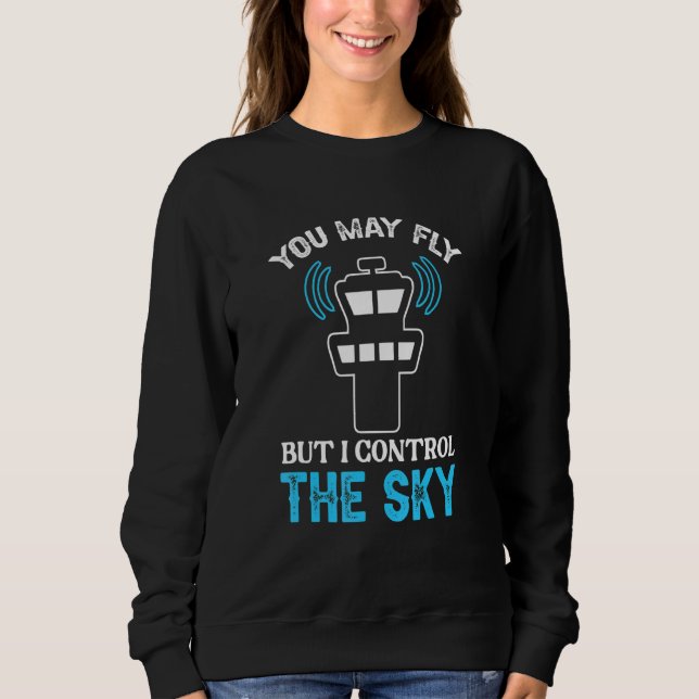 Camiseta Controlador de Tráfego Aéreo Eu Controlo o Céu (Frente)