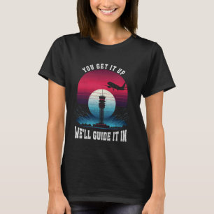 Camiseta Controlador de Tráfego Aéreo Retrosolar - Avião Na