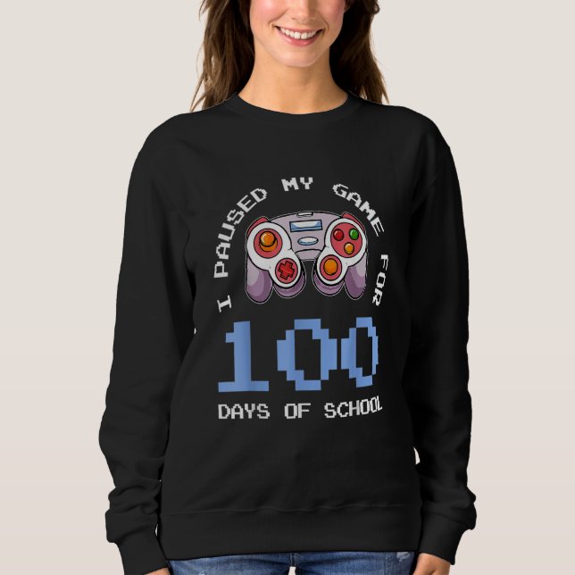 Camiseta Controlador de Vídeo do 100º Dia de Aula Gamer (Frente)