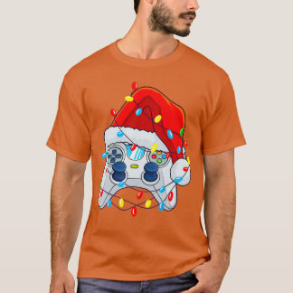 Camiseta Controlador de Video Game Natal Papai Noel Gamer M