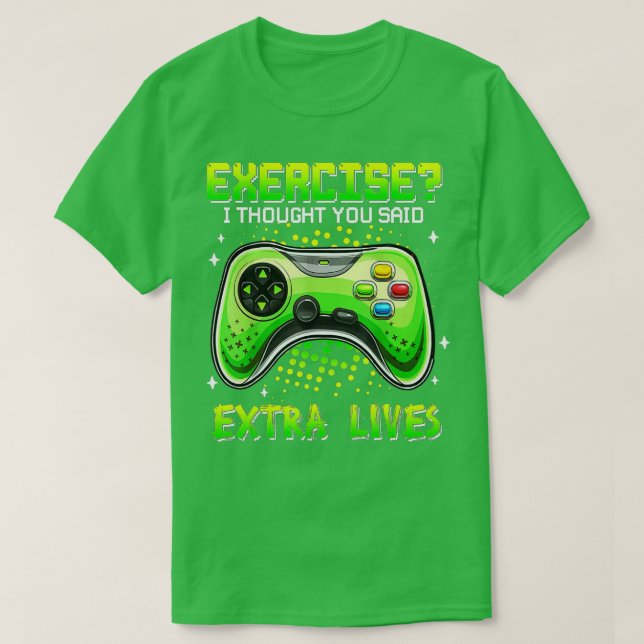Camiseta Controlador de videogame engraçado Trazer Boys Ext (Frente do Design)