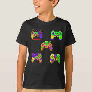 Camiseta Controlador de Videos games Coloridos para Jogos
