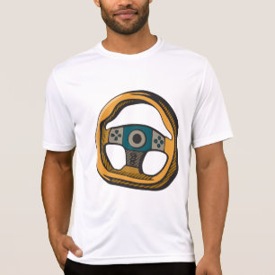 Camiseta Controlador de Volante de Corrida Gamer