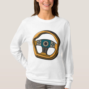 Camiseta Controlador de Volante de Corrida Gamer