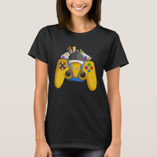 Camiseta Controlador Engraçado De Videos games Para Jogador