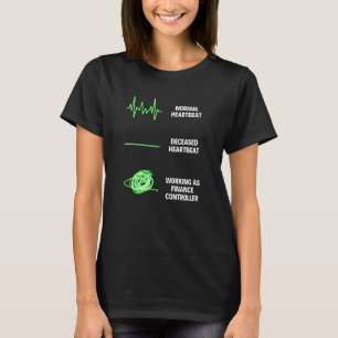 Camiseta Controlador Financeiro Trabalhador Negócios Finanç