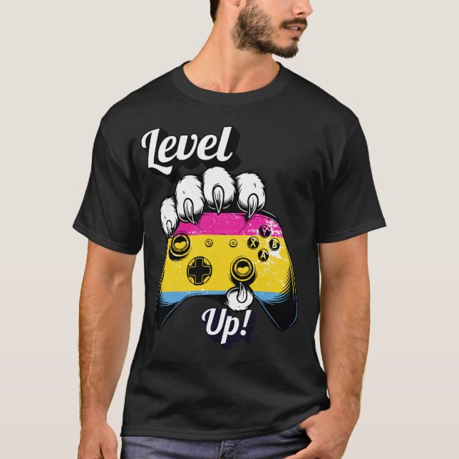 Camiseta Controlador Pan Pride Level Up Tiger Paw  (Frente)