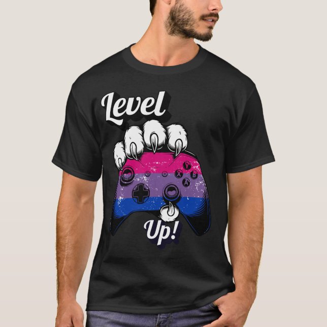Camiseta Controlador Pata de Tigre Orgulho Bissexu (Frente)