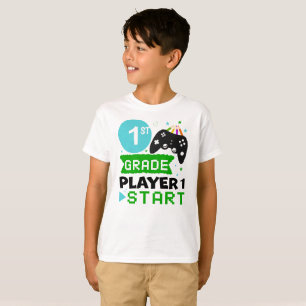 Camiseta controlador start ps5 do primeiro nível do player