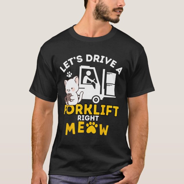 Camiseta Controladora De Elevação Da Forquilha Cats Amp Cer (Frente)