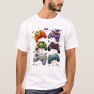 Camiseta Controladora de jogos do Halloween