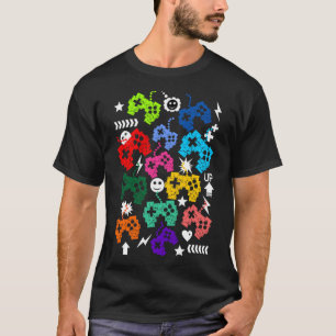 Camiseta Controladora de jogos engraçada para jogadores rap