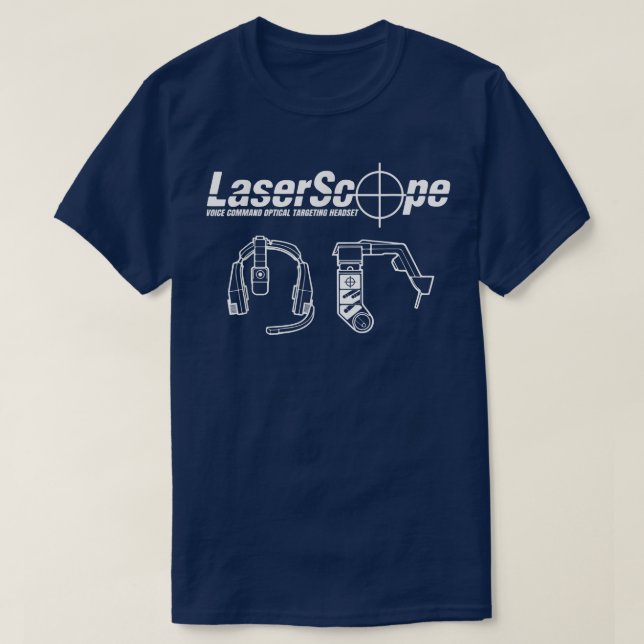Camiseta Controladora de jogos LaserScope - Arcade de Vinta (Frente do Design)