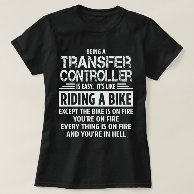 Camiseta Controladora de transferência (Frente do Design)