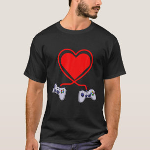 Camiseta Controladora de vídeo Gamers Engraçado Dia dos V