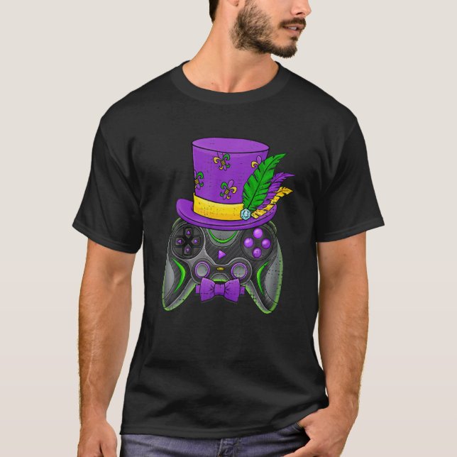 Camiseta Controladora de vídeo Jester Hat Costum (Frente)