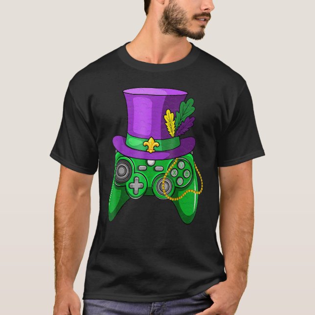 Camiseta Controladora de vídeo Jester Hat Costum (Frente)