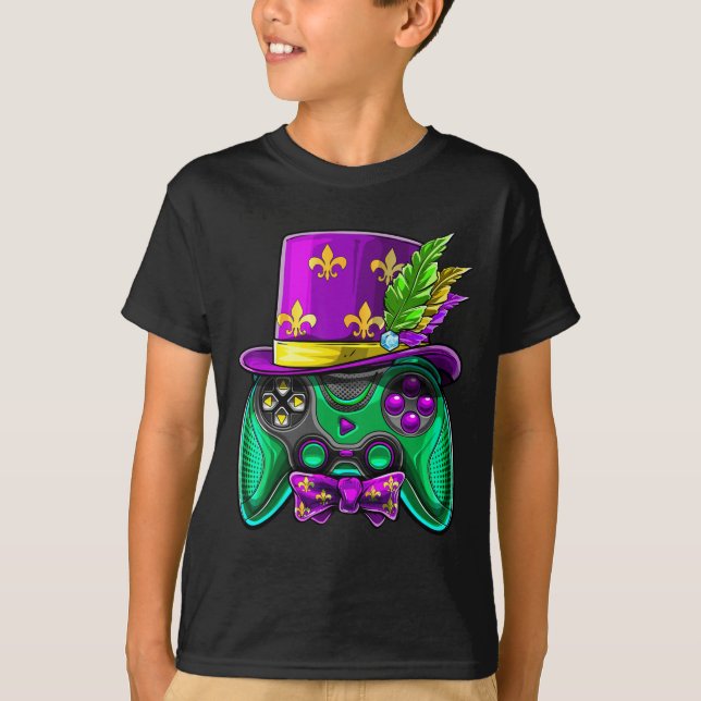 Camiseta Controladora de vídeo Jester Hat Costum (Frente)