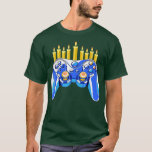 Camiseta Controladora de videogame Chanukah Menorah Candela<br><div class="desc">Controlador de videogame Chanukah Menorah Candelabra Hanukkah.</div>