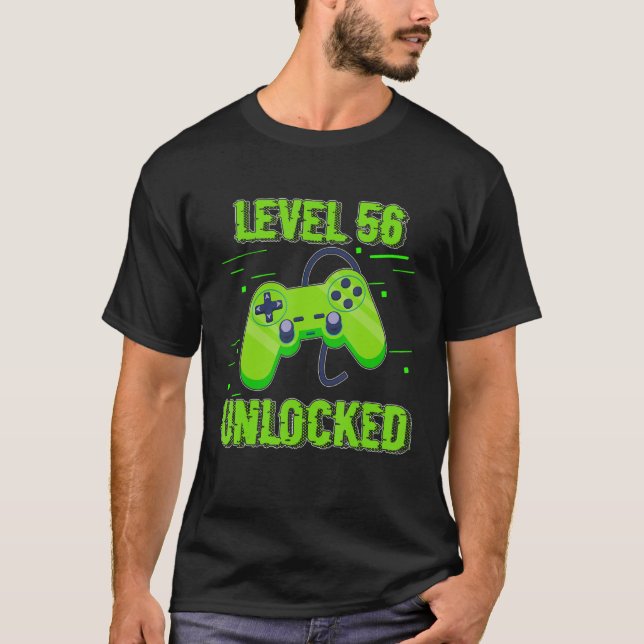 Camiseta Controladora de Videos games Desbloqueados do Níve (Frente)