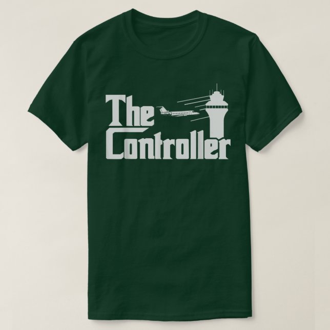 Camiseta ControladoraAeronave de controlo de tráfego aéreo  (Frente do Design)