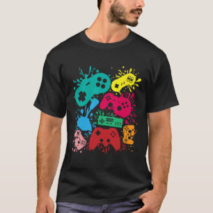 Camiseta Controladores de jogos de vídeo retroram a geração
