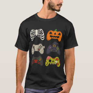 Camiseta Controladores de Jogos do Halloween Engraçados Jog
