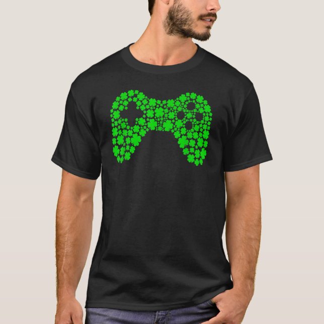 Camiseta Controladores de jogos T-ShirtC Dia de São Patríci (Frente)