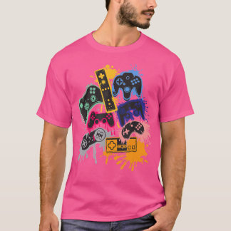 Camiseta Controlar todas as coisas do controlador de videog