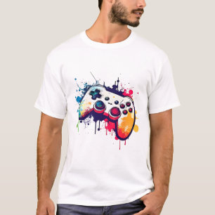 Camiseta Controlar Todas As Coisas Do Gamer De Controlador 