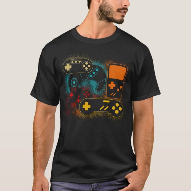 Camiseta Controlar todos os controladores de jogos de vídeo (Frente)