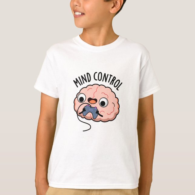 Camiseta Controle da mente Cérebro Engraçado (Frente)