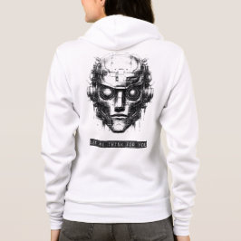 Camiseta Controle da mente Impressão preto Cyberpunk frente