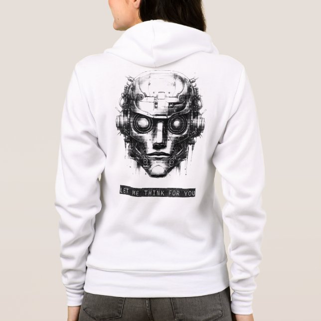 Camiseta Controle da mente Impressão preto Cyberpunk frente (Verso)