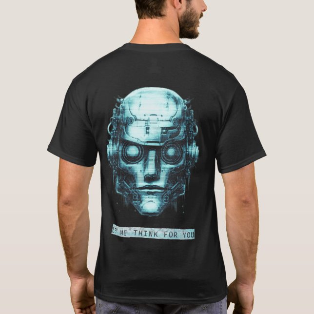 Camiseta Controle da mente Verdadeiro Cyberpunk Frente e Tr (Verso)