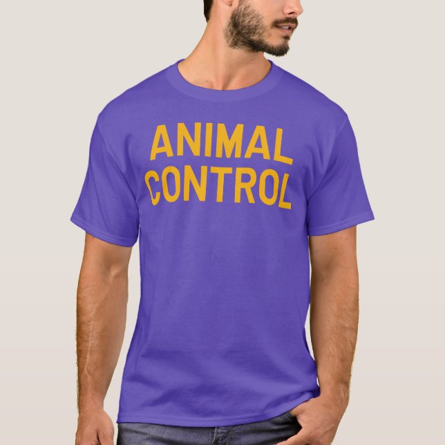 Camiseta Controle de Animais retrô (Frente)