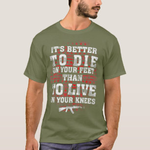 Camiseta Controle De Arma Melhor Para Morrer No Seu segundo