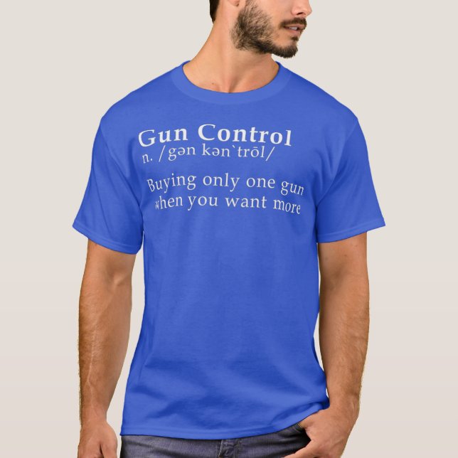 Camiseta Controle De Armas Comprando Apenas Uma Arma Quando (Frente)