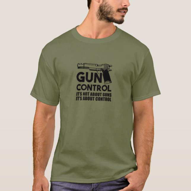 Camiseta Controle de Armas. Não é sobre armas (Frente)