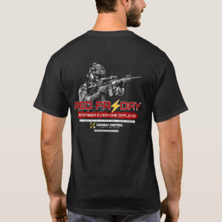 Camiseta Controle de Combate. Sexta-feira Vermelha. Use Ver