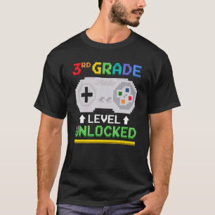 Camiseta Controle de Jogo Jogador Desbloqueado de Nível Ter